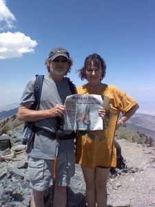 Ken and Coach Donna Laree - Telescope Peak, Death Valley