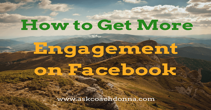 get more engagement on Facebook